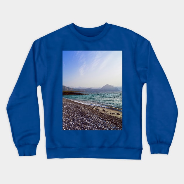 Sicilian Beach Sound Crewneck Sweatshirt by SILVA_CAPITANA